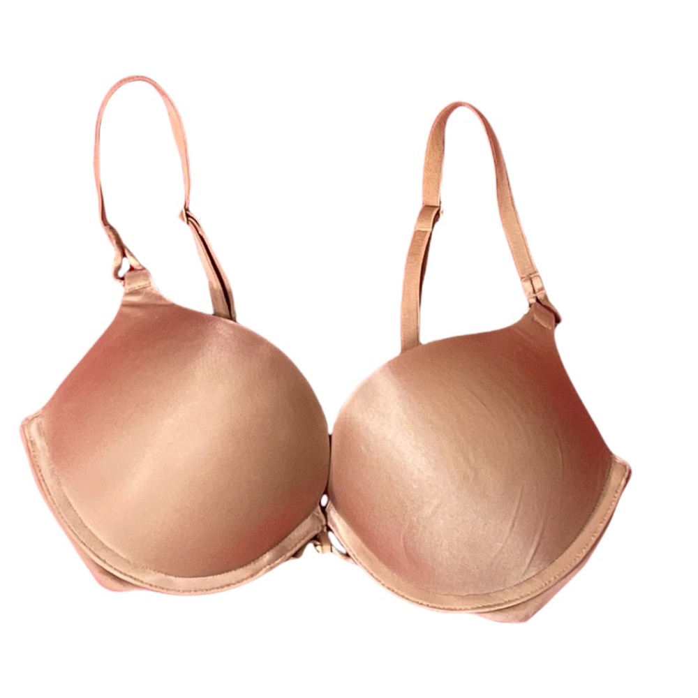 Victoria Secret wire super push up add a cup ladies bra 32C nude